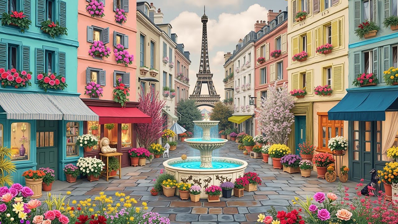 Musique Relaxante Parisienne 🌿 Нежная атмосфера французского кафе для учебы или сна