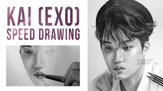 Speed Drawing of Kai - EXO | Taylor Brooker