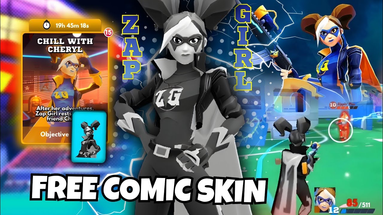 I Got Zap Girl’s Comic Skin for FREE and It Looks Amazing! 🤩 | FRAG Pro Shooter