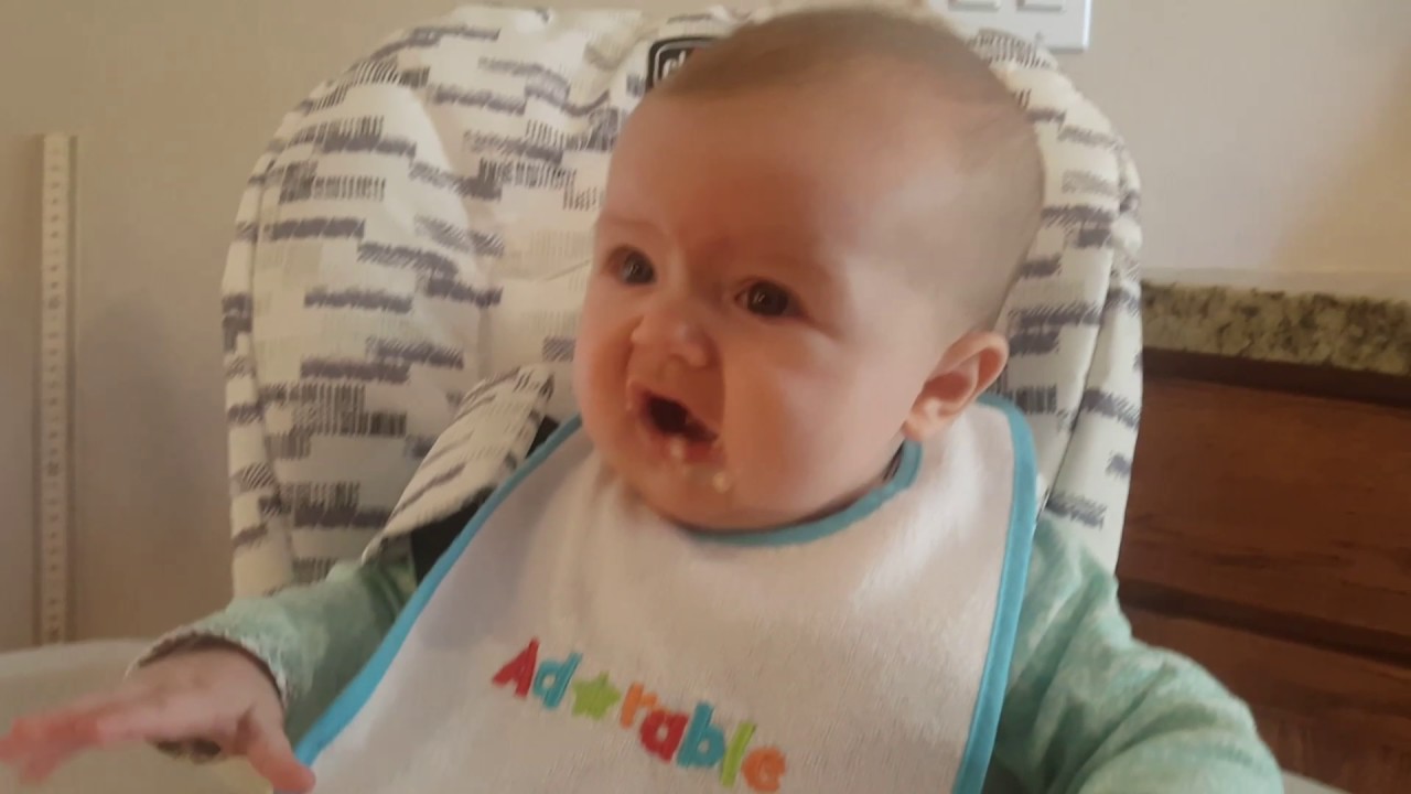 Olivia's first "Real Food"