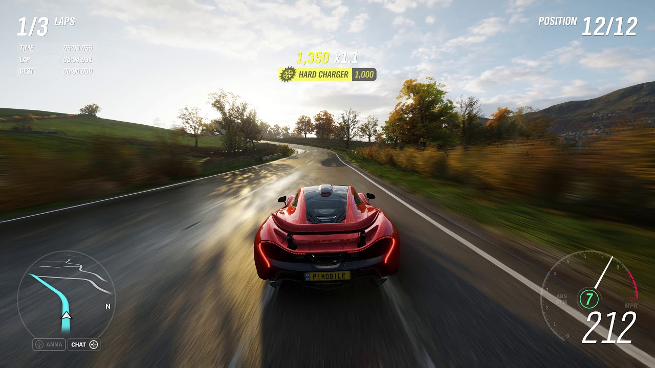 Forza Horizon 4 McLaren P1 rain gameplay 4K PC 60fps