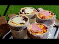 Korean street food - Making Ice Cream Cotton Candy Burrito