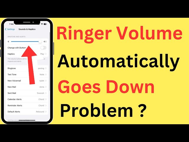 iPhone Ringtone Volume Reduces Automatically | iPhone Ringer Volume Automatically Goes Down Problem