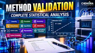 Method Validation: Complete Statistical Analysis | Linearity, Precision, Accuracy, Robustness & More