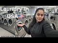 Laundry in usa  new jersey youtube vlog laundry usa viral trending india laundromat