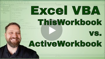What is the difference between ThisWorkbook and ActiveWorkbook in VBA
