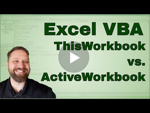 Video: Was ist ThisWorkbook in VBA?