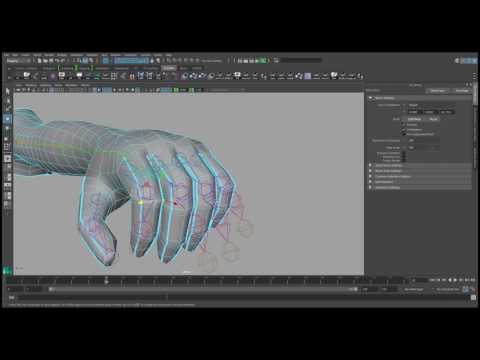 Rooster Teeth &rsquo;RWBY&rsquo; Tutorial #4: Skin Fingers Evenly in Maya