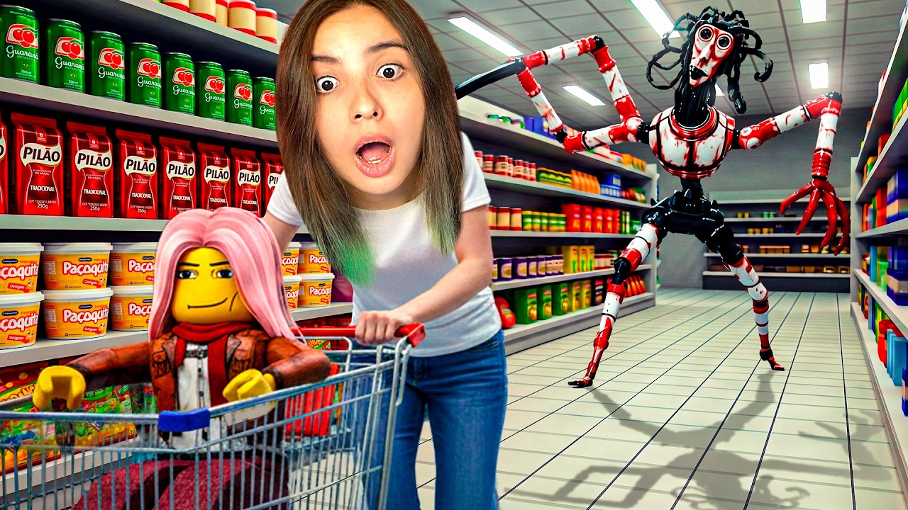 SÓ PRECISO FAZER COMPRAS NESSE MERCADO MAS... TEM ALGO ATRÁS DE MIM.