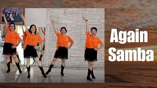 Again Samba Line Dance (demo & count)