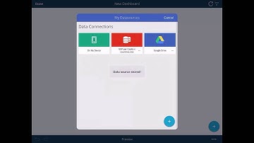 Create a visualization with Google Sheets on ReportPlus Mobile for iOS