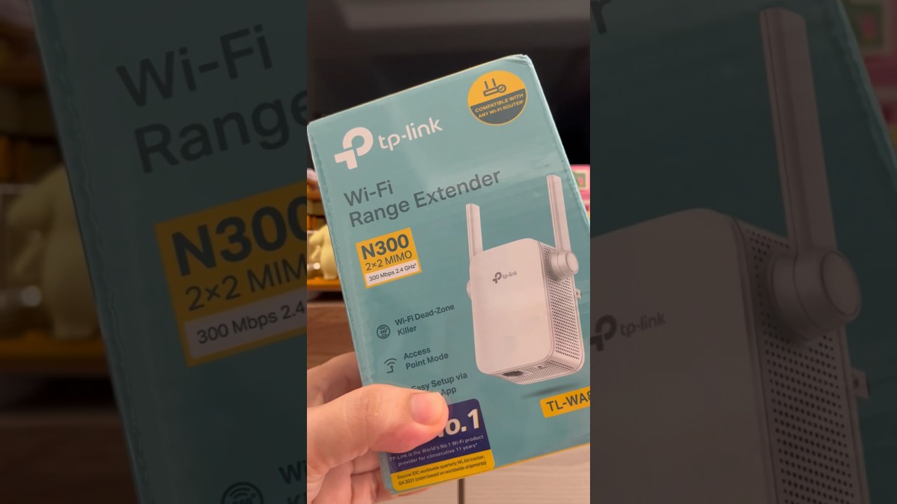 TP-Link TL-WA855RE 2.4GHz Wi-Fi Range Extender unboxing 📦📶