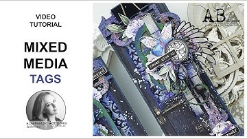 Mixed media tags by Anastasija Cernova