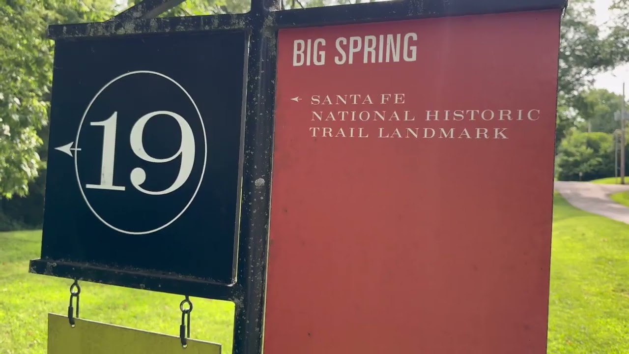 Big Spring  Early Sante Fe caravans watered stock here  mp4