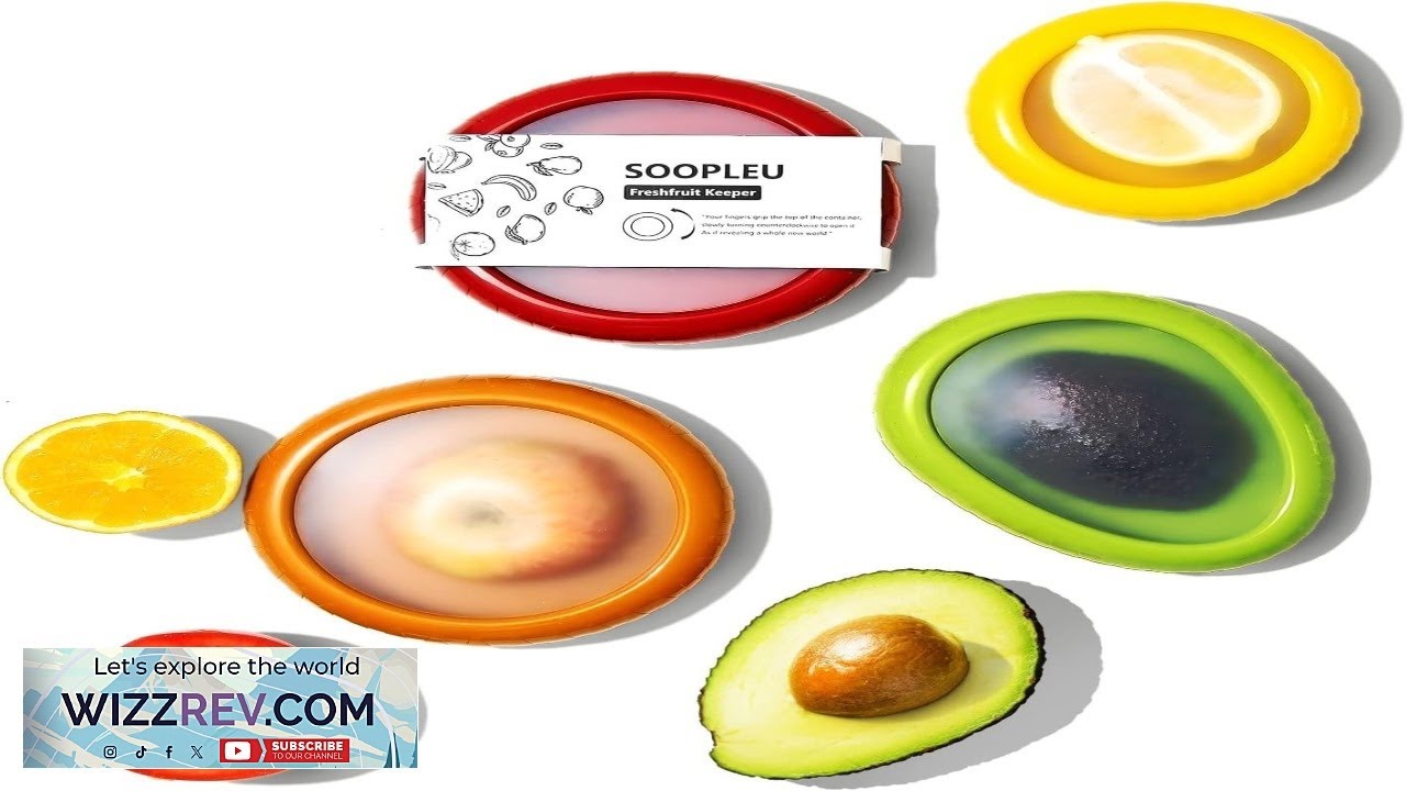 Набор из 4 многоразовых контейнеров для хранения авокадо и томатов