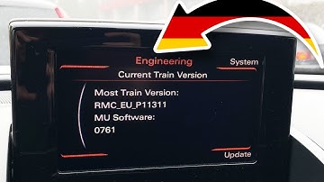 Audi RMC hidden red engineering menu (A1 Q3)