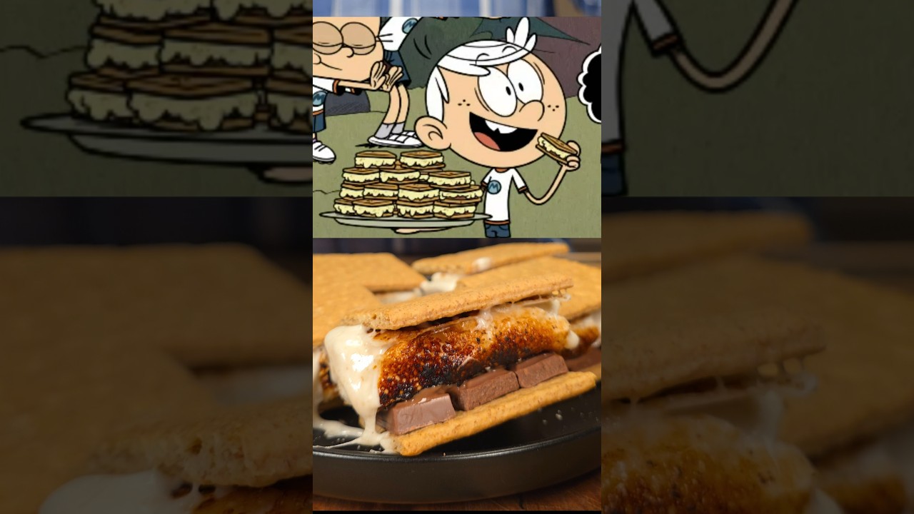 Lynn Loud's Crunchy Banana Backup Campfire S'mores!🍌🍫 #shorts #loudhouse #smores #nickelodeon