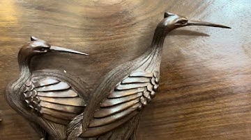 28tr. Tranh Tùng hạc đục tay kênh bong. Gỗ gụ ta. Lh :0943866269