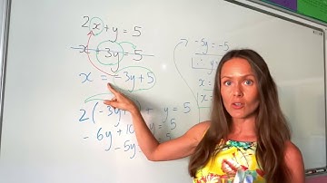 The Maths Prof: Solve Simultaneous Equations (by substitution)