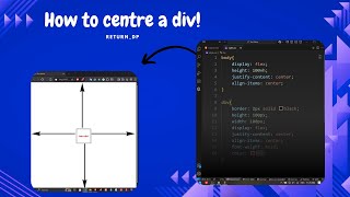 How to center a div | Center text inside div | #divcenter #return_dp