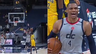 Russell Westbrook made two clutch free throws and a clutch block to win the game | Wizards vs Pacers