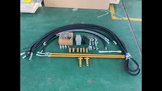 Case580 JCB3CX 3DX 4DX backhoe loader hydraulic breaker piping kit with hydraulic flow divider valve