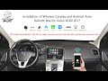 Installation of wireless carplay and android auto retrofit box for volvo xc60 2017
