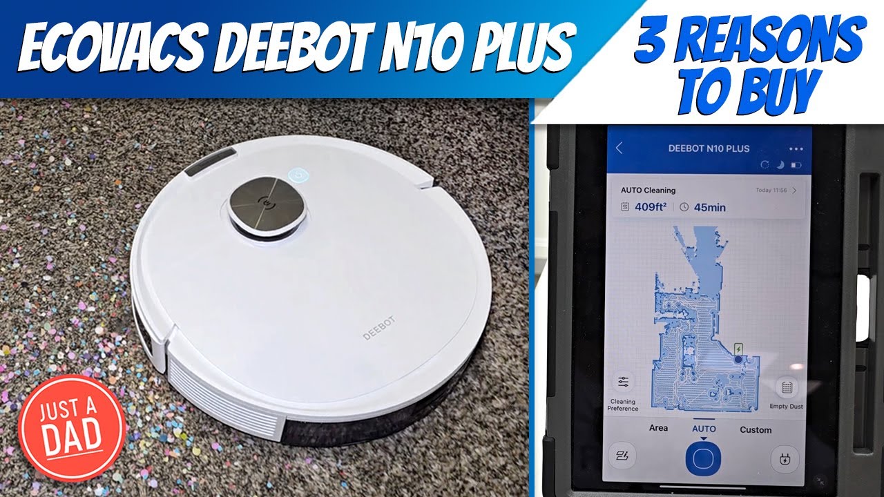 ECOVACS DEEBOT N10 PLUS Robot Vacuum and Mop Combo with Auto-Empty Station 3 Reasons to Buy