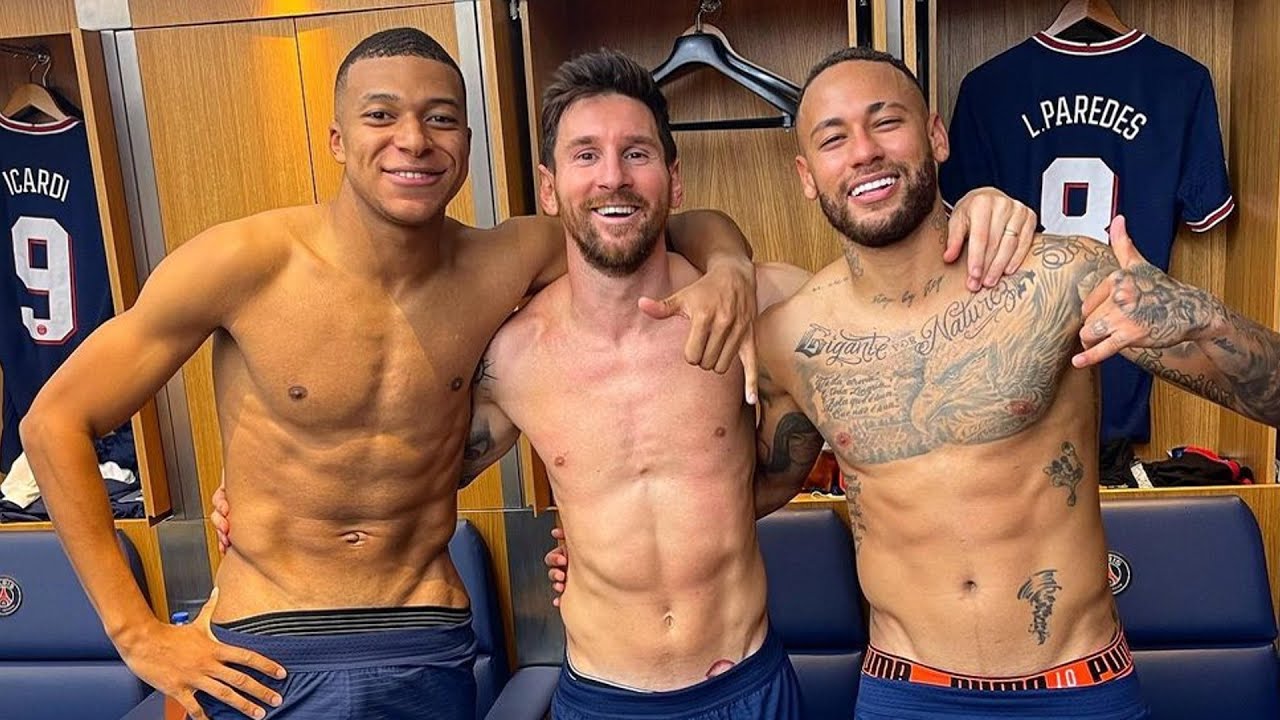 Messi Neymar Mbappe MNM   Funny Moments