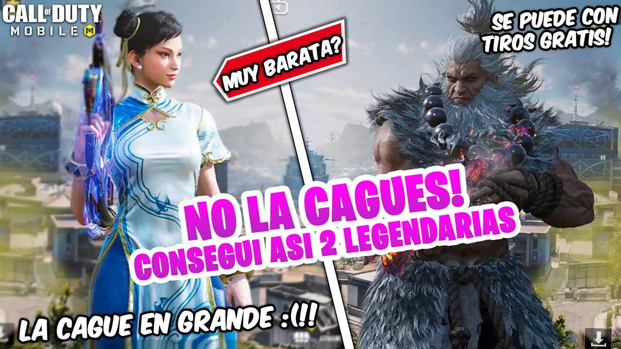 NO LA CAGUES!! ASI CONSEGUI 2 LEGENDARIAS! TIROS GRATIS EVENTO STREET FIGHTER! COD MOBILE | Dimitry