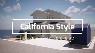 カリフォルニアスタイルの外構プラン