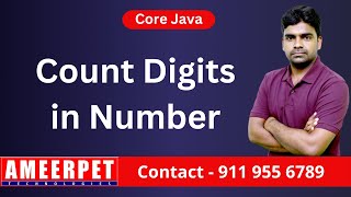Program to Count Digits in Given Number | By Srinivas | Ameerpet Technologies