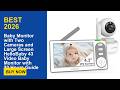 Baby Monitor with Two Cameras and Large Screen HelloBaby 43 Video Baby Monitor with 30 Hours Guide