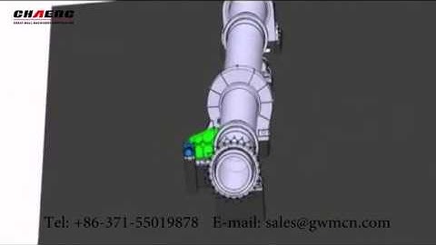 Rotary kiln working process