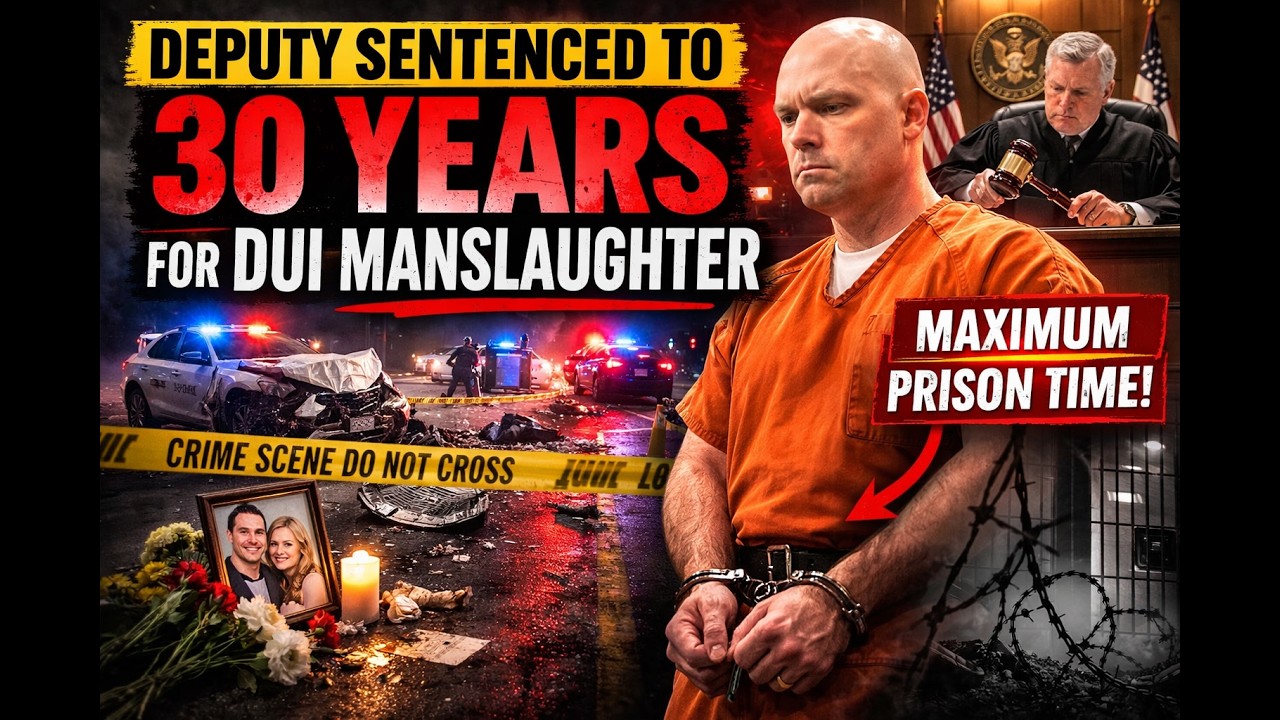 Deputy sentenced to 30 years for DUI manslaughter - YouTube