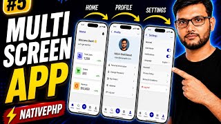 Multi-Page Navigation in Laravel Mobile Apps – Home, Profile, Settings Setup