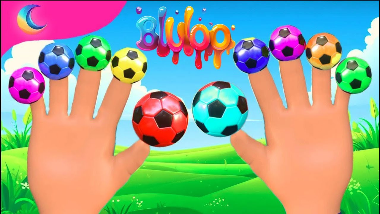 Finger Family Song Color Balls BluLoo Nursery Rhymes & Kids Songs