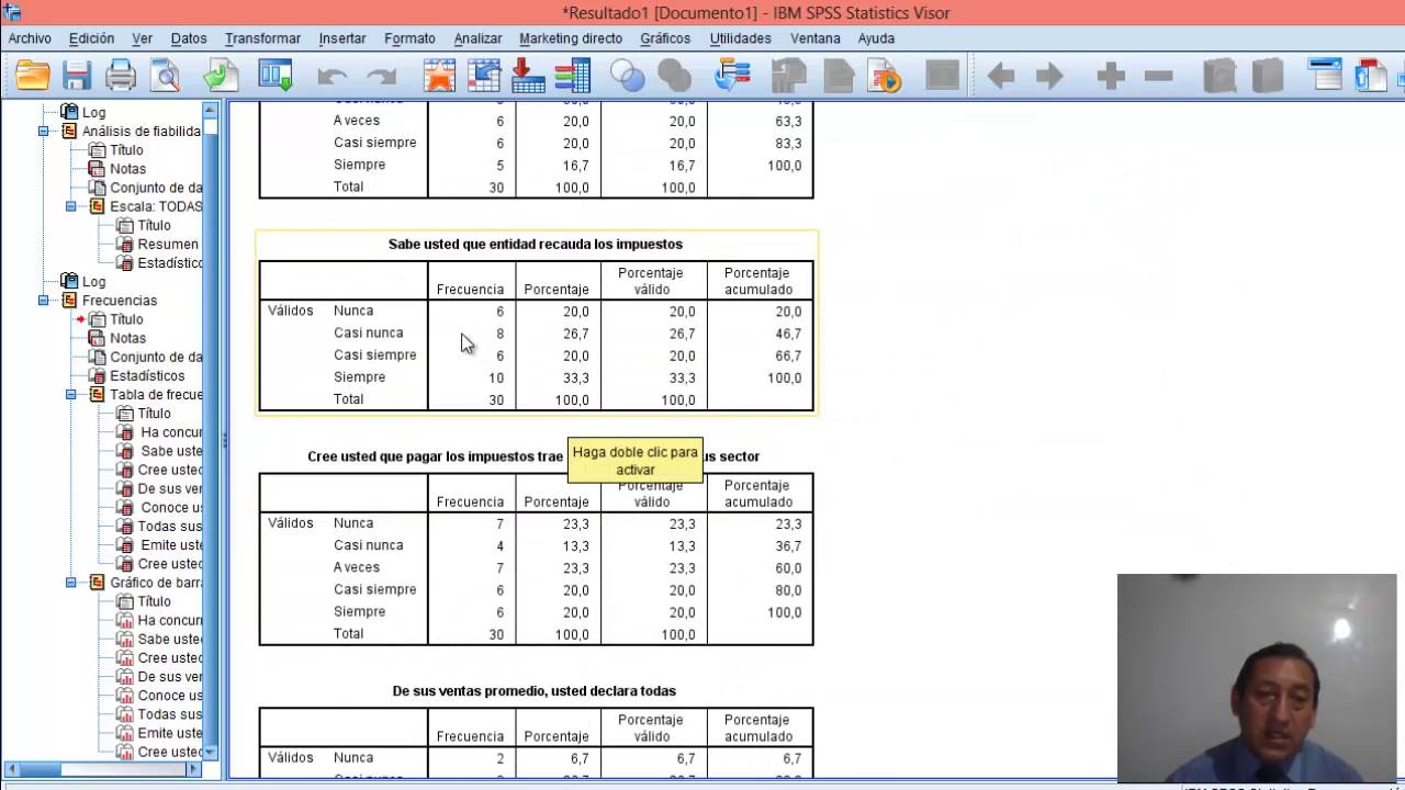 VIDEO TABLA FRECUENCIAS CON SPSS YouTube