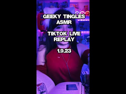 1.9.23 #Asmr TikTok Live Replay + Harry Potter Book 1 Ch.9 Asmr Reading