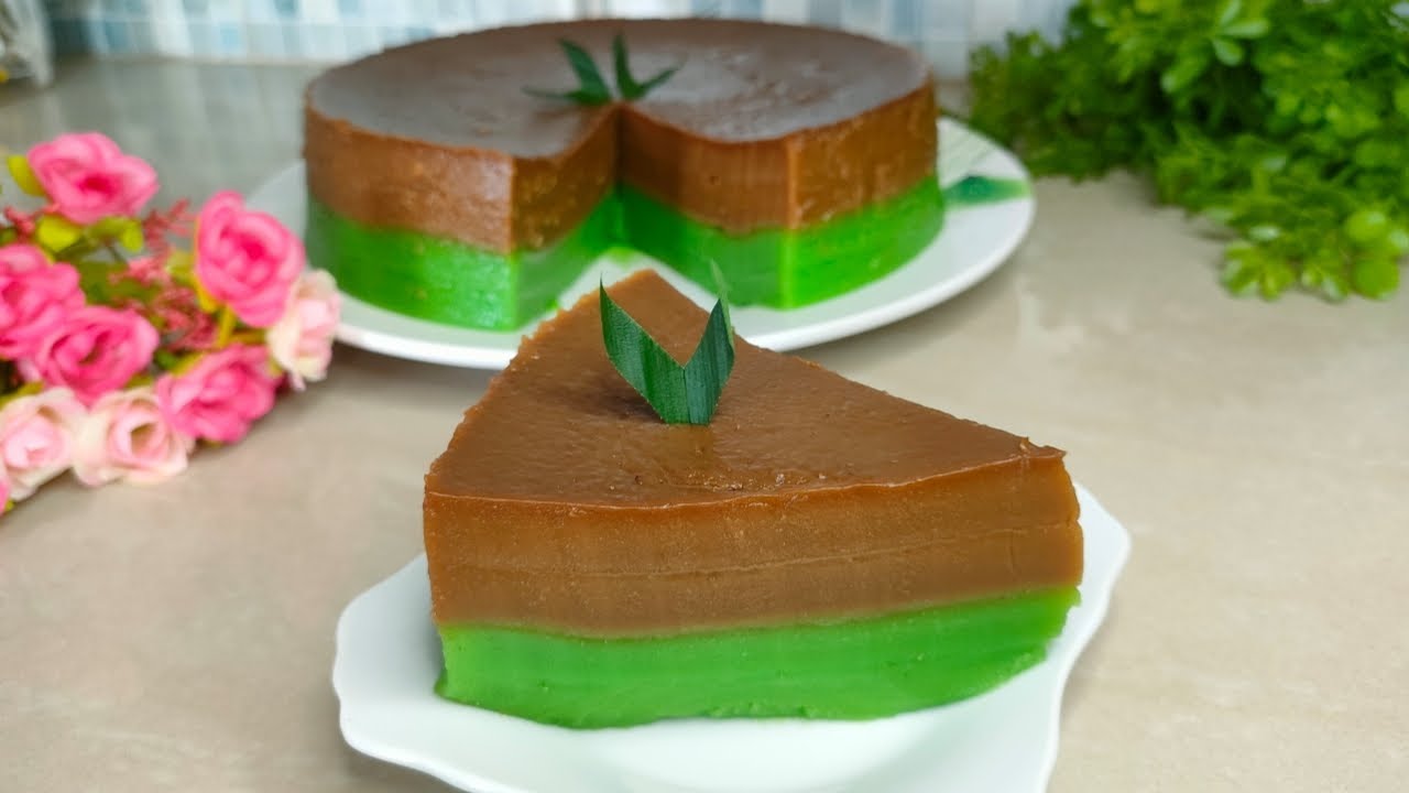 Kue Talam Pandan Gula Merah | Ide Jualan Kue Basah Lembut Legit | Jajanan Tradisional