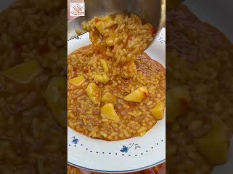 ARROZ MELOSO🍲con CARABINEROS🦞🦑 para 42 personas, receta especial🥰que sale increíblemente rico😋