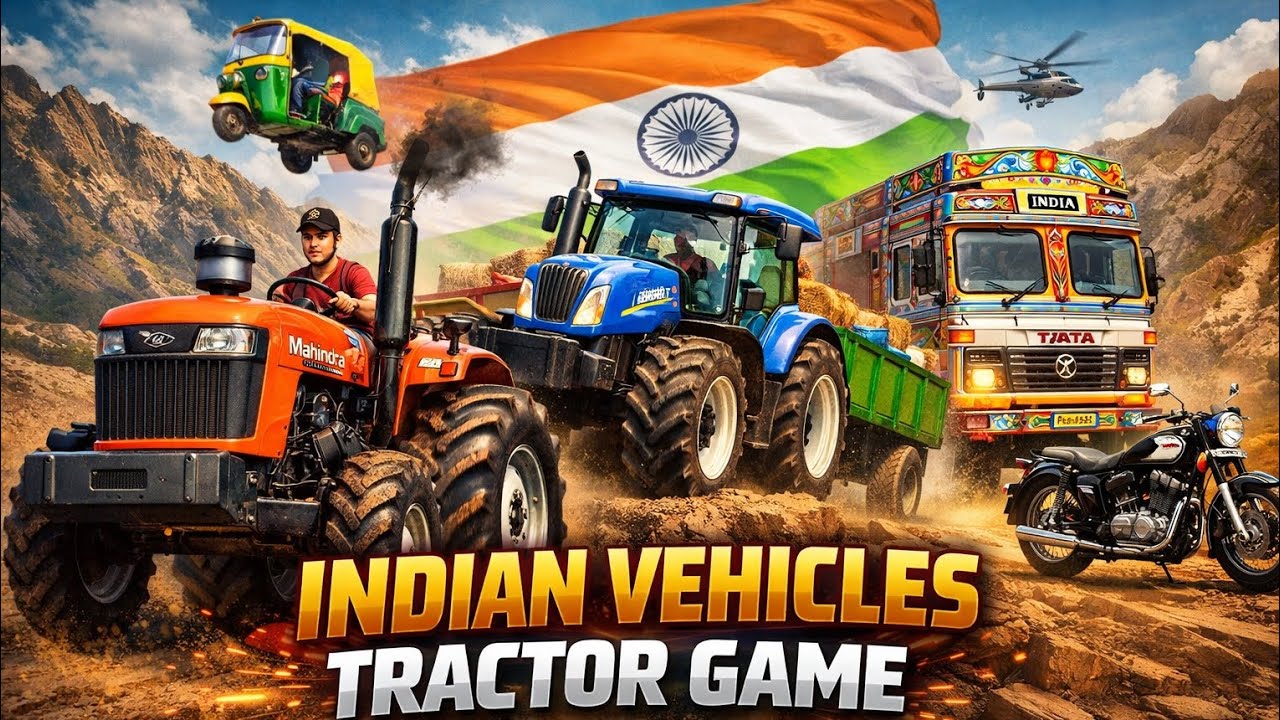 Indian vehicles trecktor drive 🚜🏞️....,.,. #longvideo  #viral #gaming #viral #viralvideo 