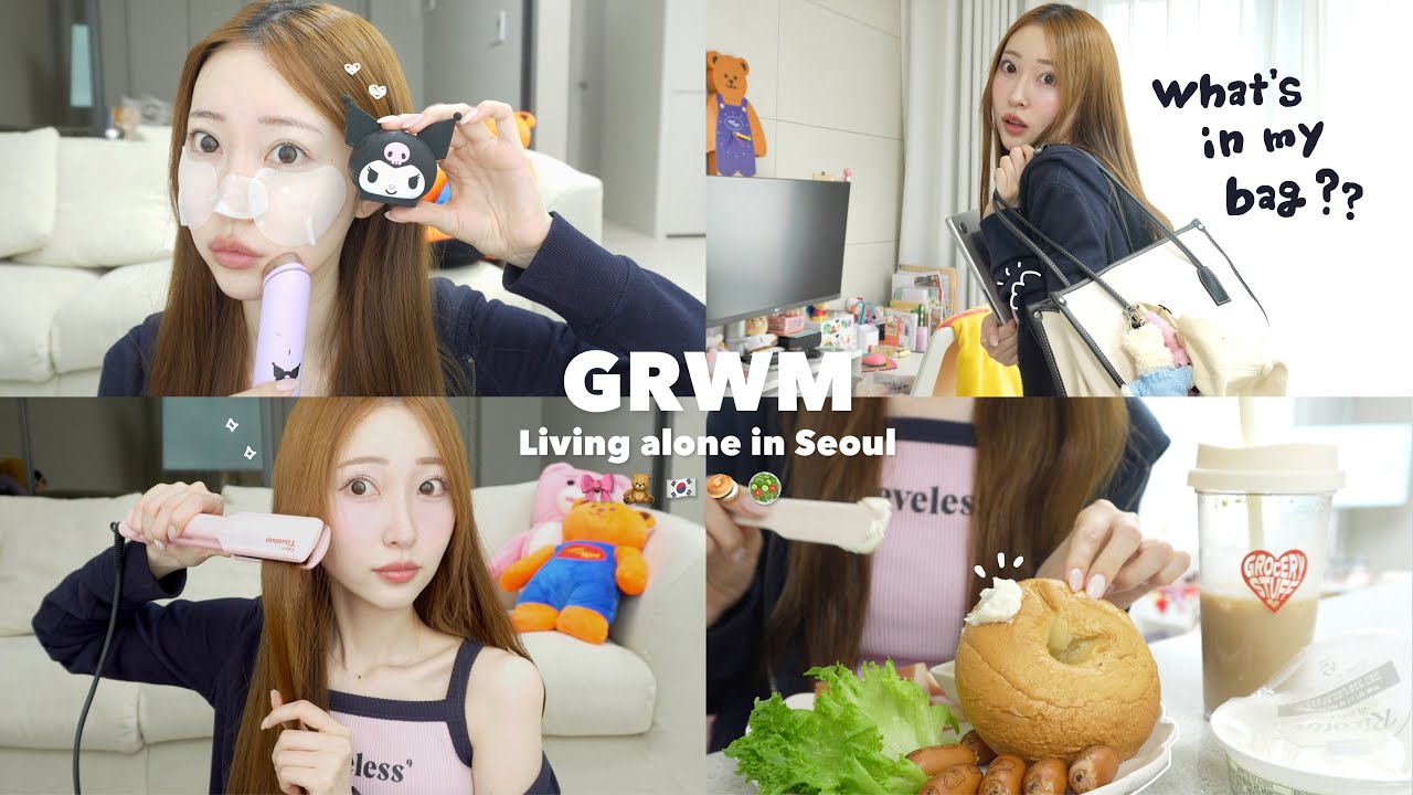 【GRWM】Утро японки, живущей в Корее☀️ Сборы на работу👩🏻‍💻₊⊹