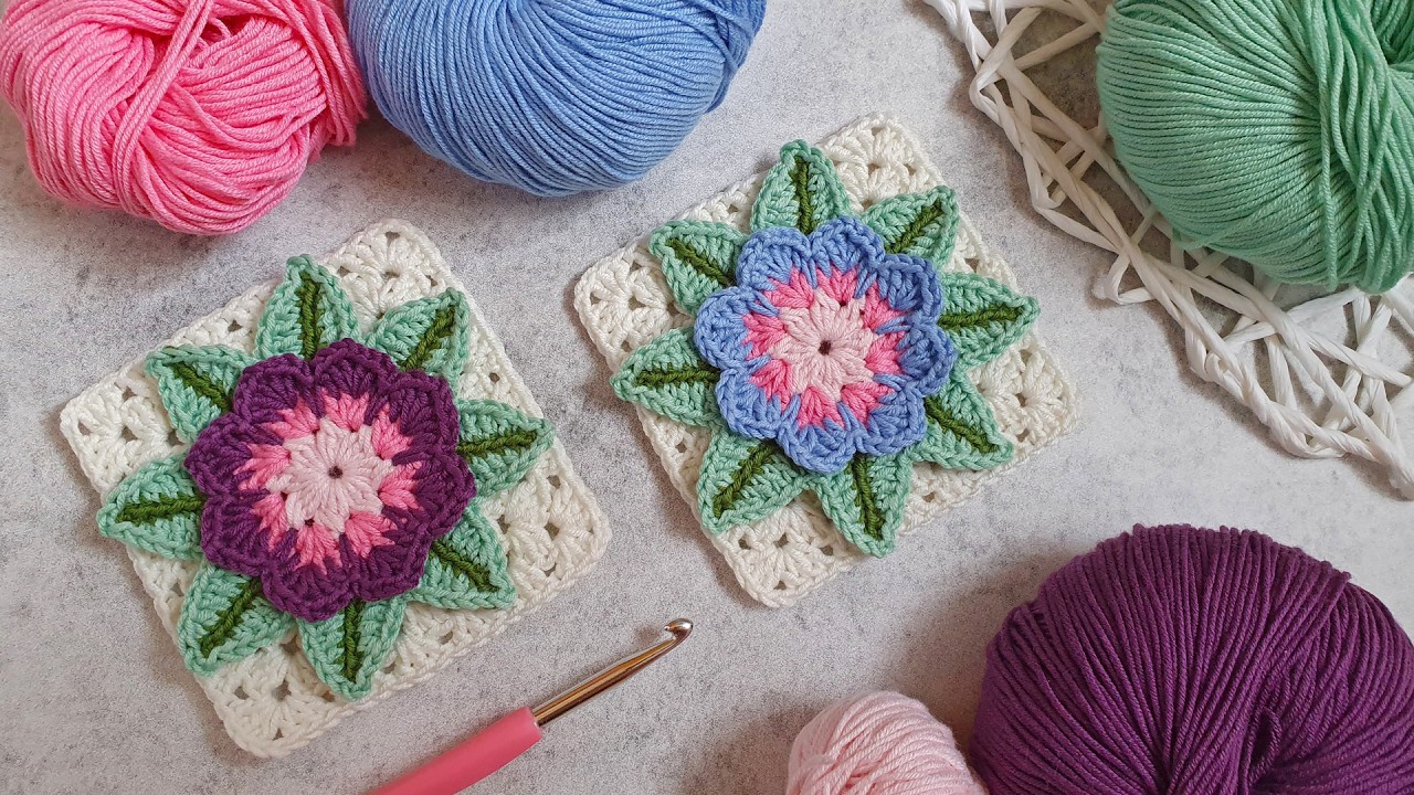 Wow! Forgotten crochet granny square! Crochet tutorial. Crochet.
