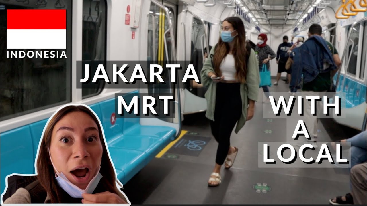 FIRST TIME using public transport MRT | Exploring Jakarta (with a local)
