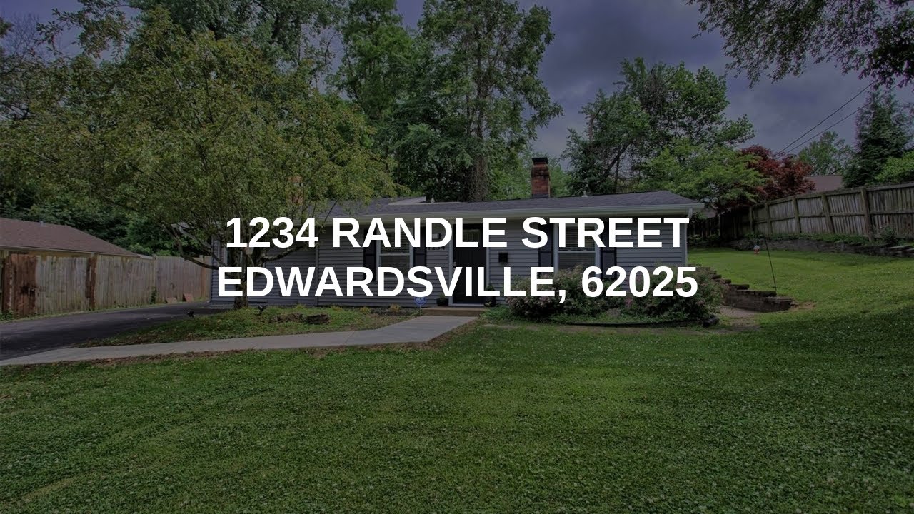 1234 Randle Street Edwardsville Real Estate YouTube