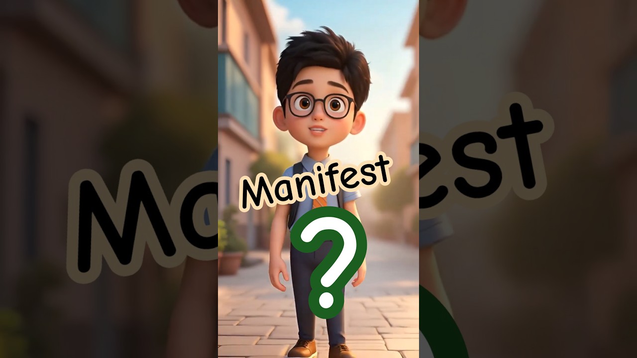 Learn MANIFEST Today | English Word Definition & Sound