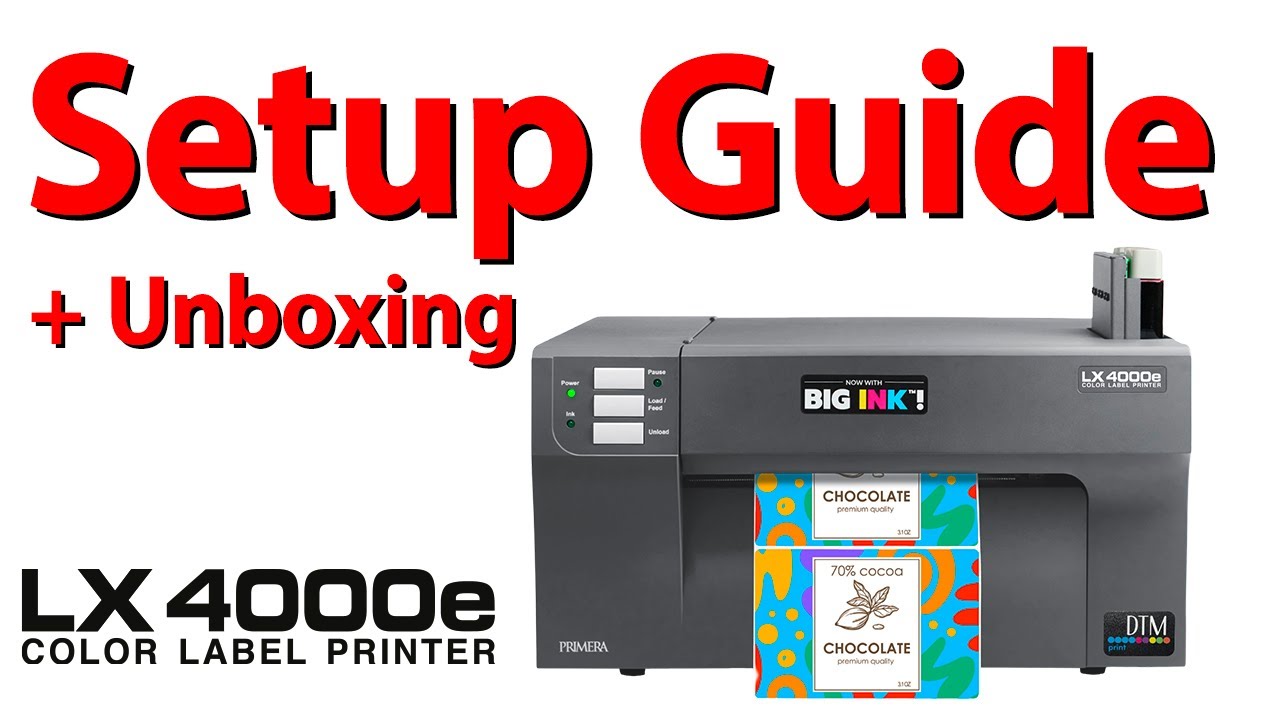 Unboxing & SetUp the LX4000e Label Printer with DTM Print - YouTube