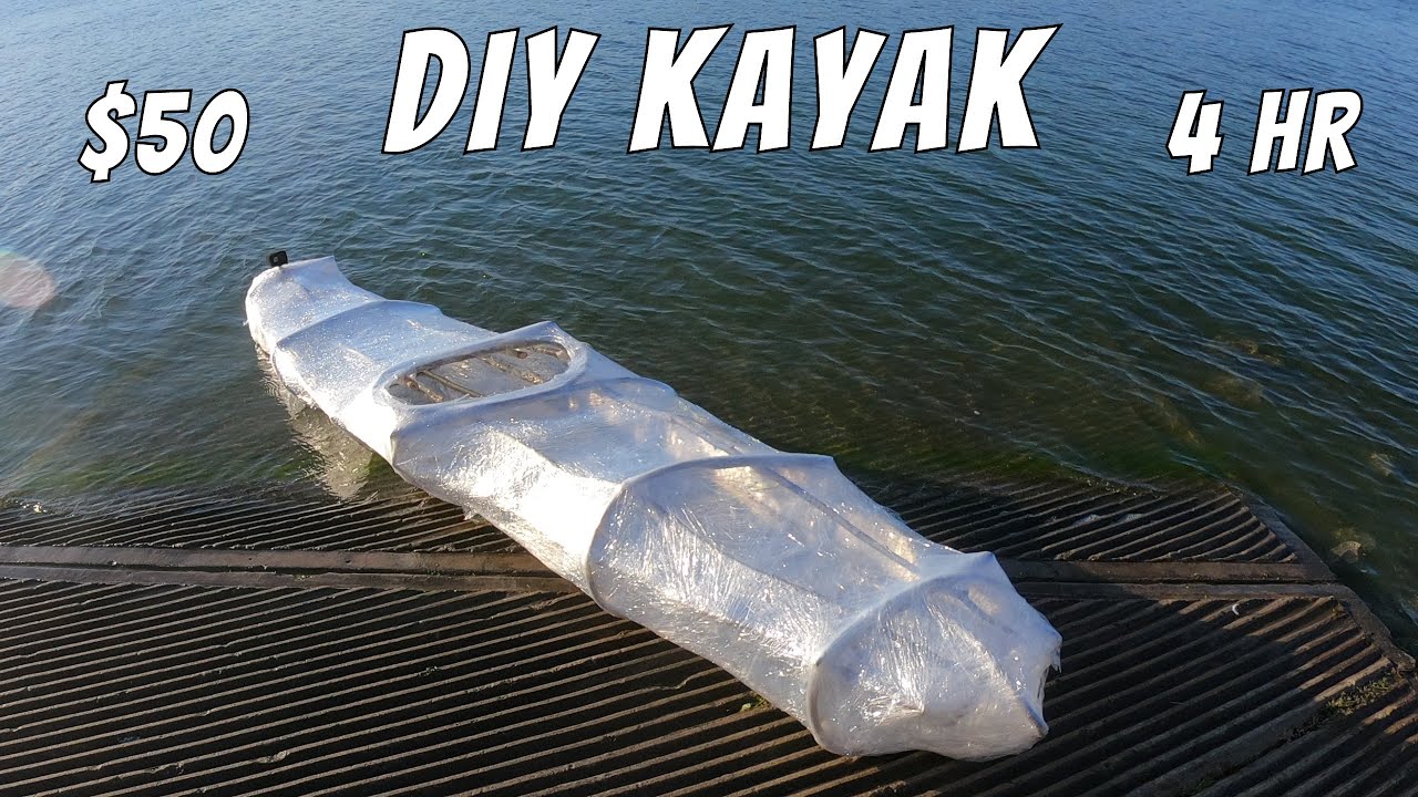 I Built a DIY Plastic Wrap Kayak (DIY Plastic Wrap Kayak Build and Test