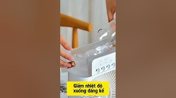 QUẠT HƠI NƯỚC MINI ĐA NĂNG | Quạt mát lạnh, nhiều gió, đèn ngủ 7 màu, đa chức năng